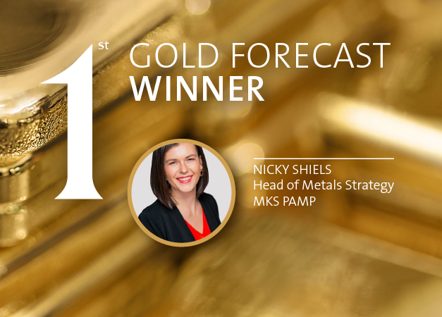 Nicky Shiels wins LBMA’s 2022 Precious Metals Forecast Survey